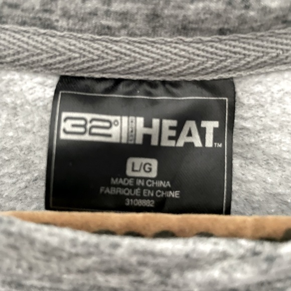 grey crewneck sweater, size L - Picture 2 of 2